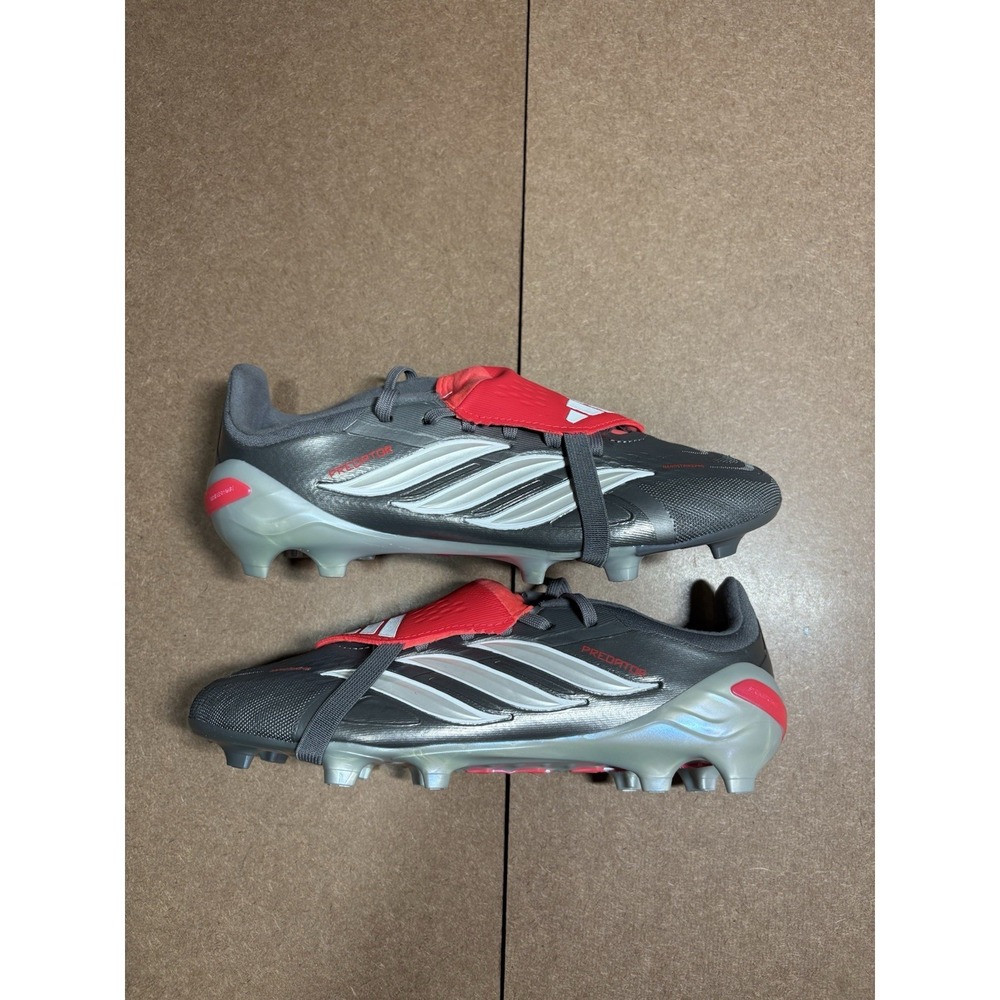 Adidas Predator Elite FT FG Youth Soccer Cleats Gray Size 5 JR3311